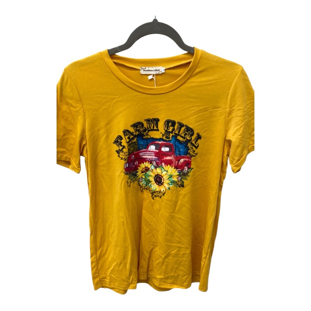 Farm Girl with Truck T-Shirt A207